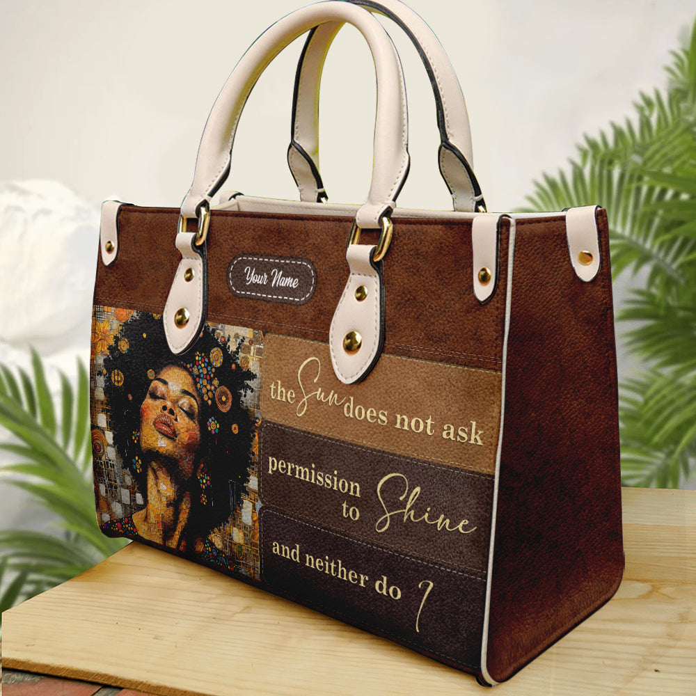 Personalized Leather Handbags For Black Women- Inspire Bag Gift For Her ID-0321-JXHB