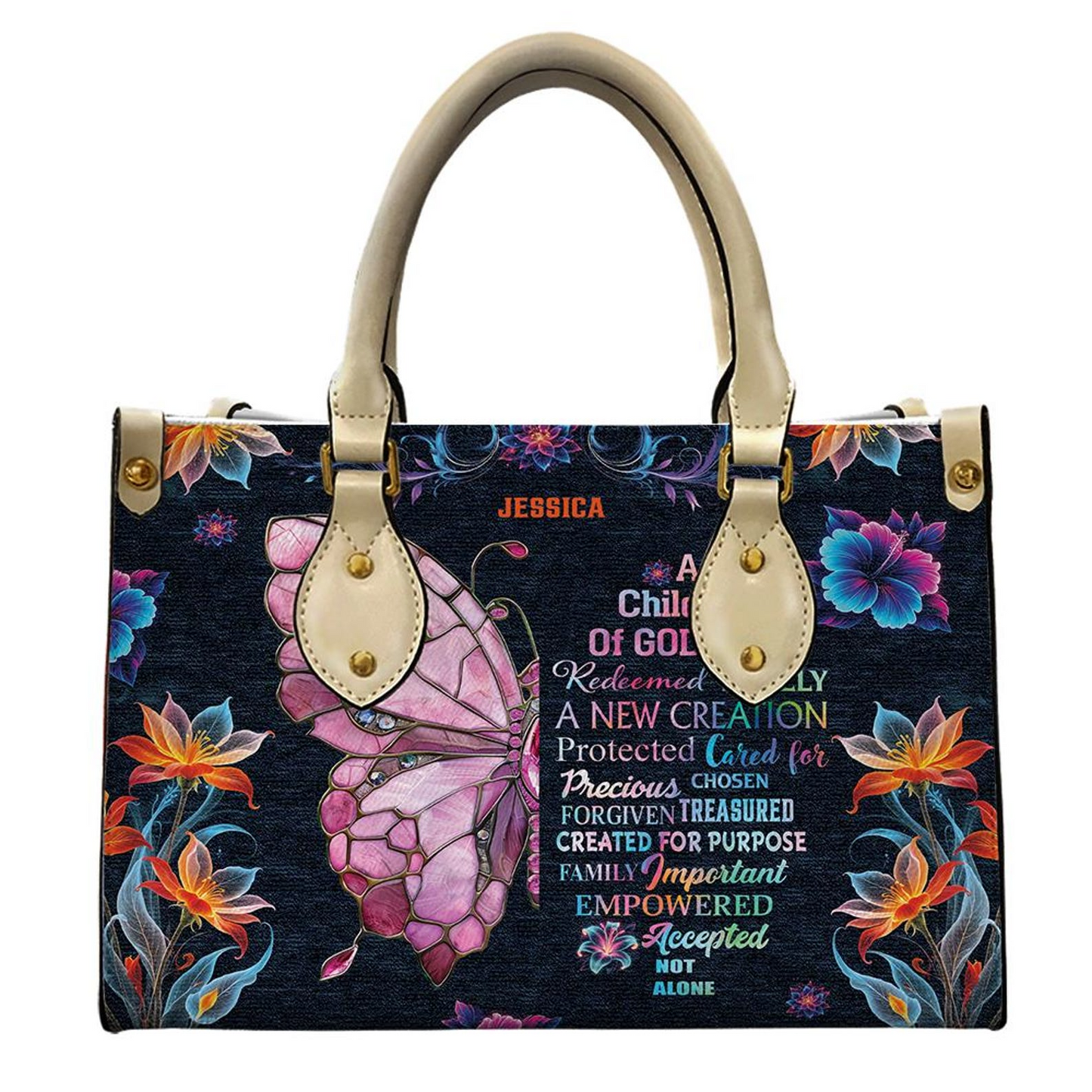 A Child of God Motivational Religious Handbag- PU Leather Handbag For Christian Umu1-6