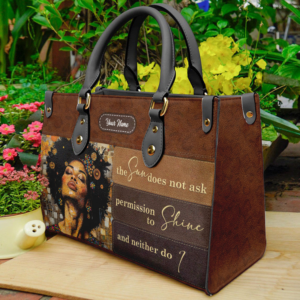 Personalized Leather Handbags For Black Women- Inspire Bag Gift For Her ID-0321-JXHB