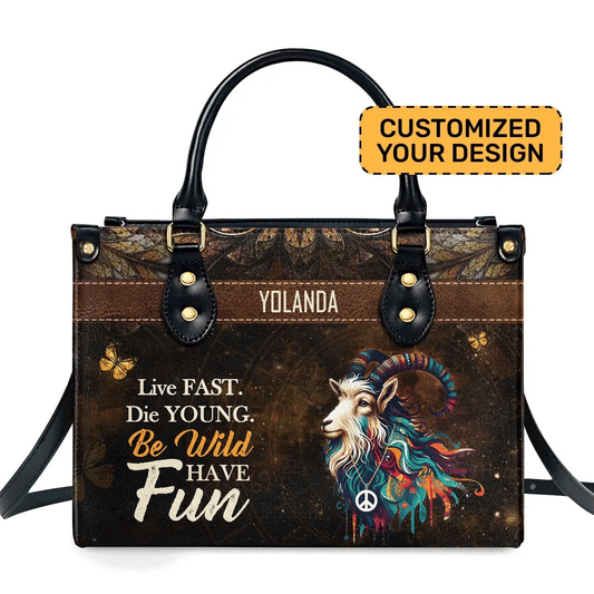 Zodiac Signs - Bohemian Personalized Leather Handbag