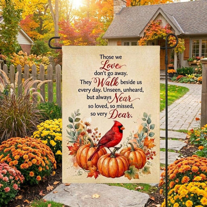 Cardinal Bird Sympathy Garden Flag - Bereavement Memorial Decor
