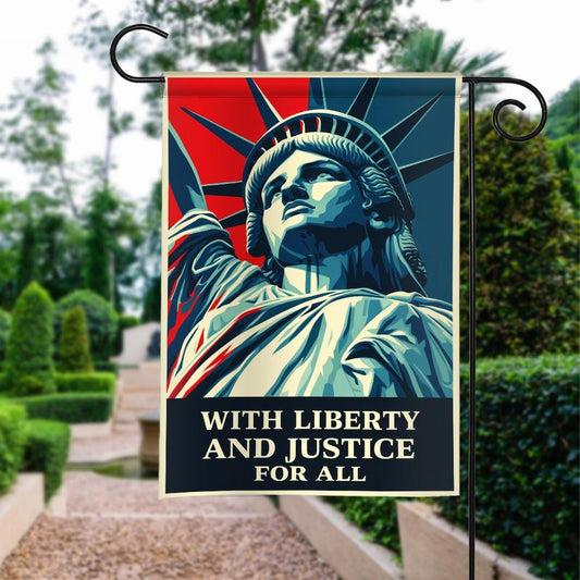 Resist Fascism Patriotic Flag: "Liberty And Justice For All"