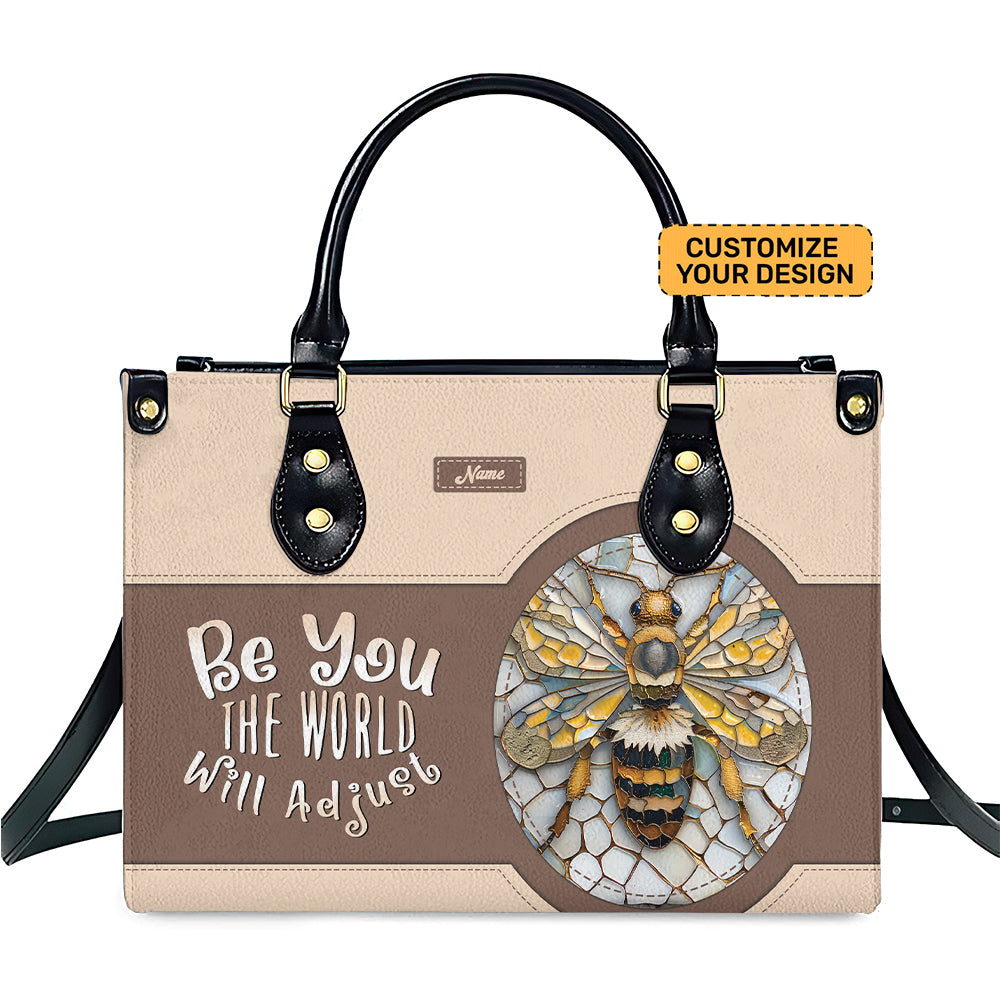 PU Leather Handbag For Women - Personalized Bee Lovers Handbag, Bee Inspirational Bag Umds2-3