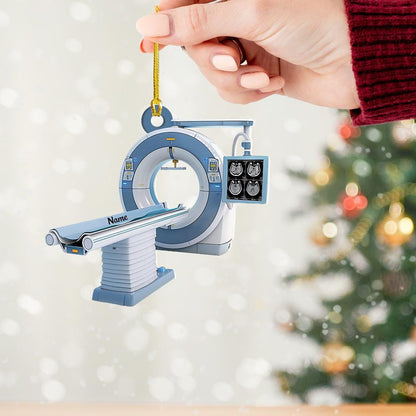 CT Scanner Tomography Christmas Ornament – Medical Imaging Holiday Decor, Radiology Xmas Tree Ornament, Healthcare Worker Gift