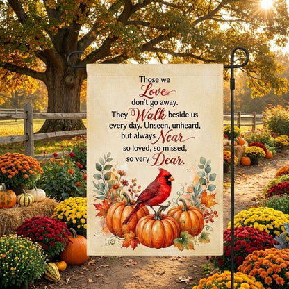 Cardinal Bird Sympathy Garden Flag - Bereavement Memorial Decor