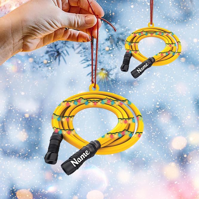 Personalized Gardening Hose Christmas Ornament – Custom Gardener Hanging Ornament, Garden Lover Holiday Gift, Christmas Tree Decor