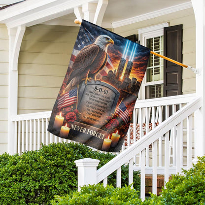September 11th Patriot Day American Eagle Memorial Flag
