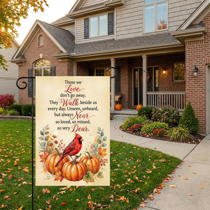 Cardinal Bird Sympathy Garden Flag - Bereavement Memorial Decor