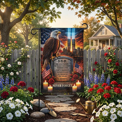 September 11th Patriot Day American Eagle Memorial Flag