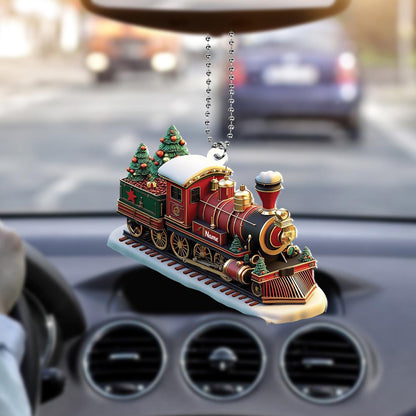 Personalized Train Christmas Ornament – Custom Locomotive & Railway Ornament, Train Driver Holiday Gift, Christmas Tree Decor