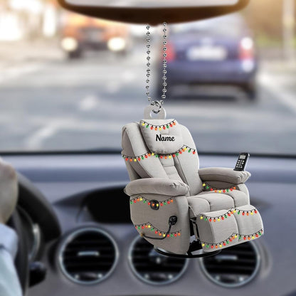 Personalized Massage Chair Christmas Ornament – Custom Recliner Chair Ornament, Massage Therapy Holiday Gift & Christmas Tree Decor