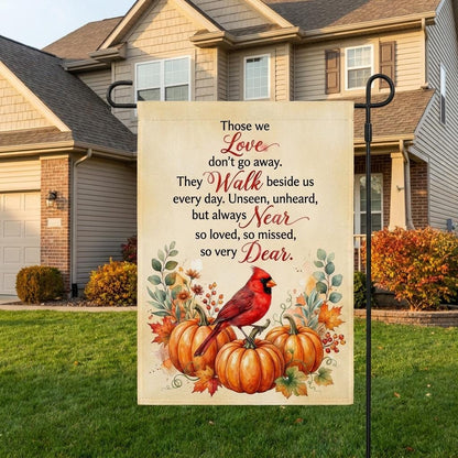 Cardinal Bird Sympathy Garden Flag - Bereavement Memorial Decor