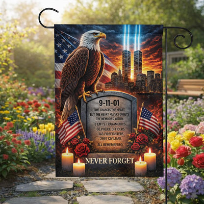 September 11th Patriot Day American Eagle Memorial Flag