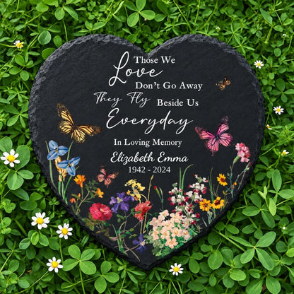 Heart memorial garden stone Those We Love Don't Go Away