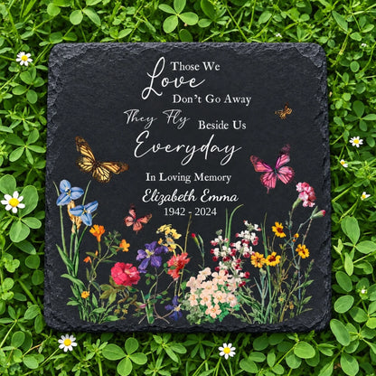 Square memorial garden stone Those We Love Don't Go Away