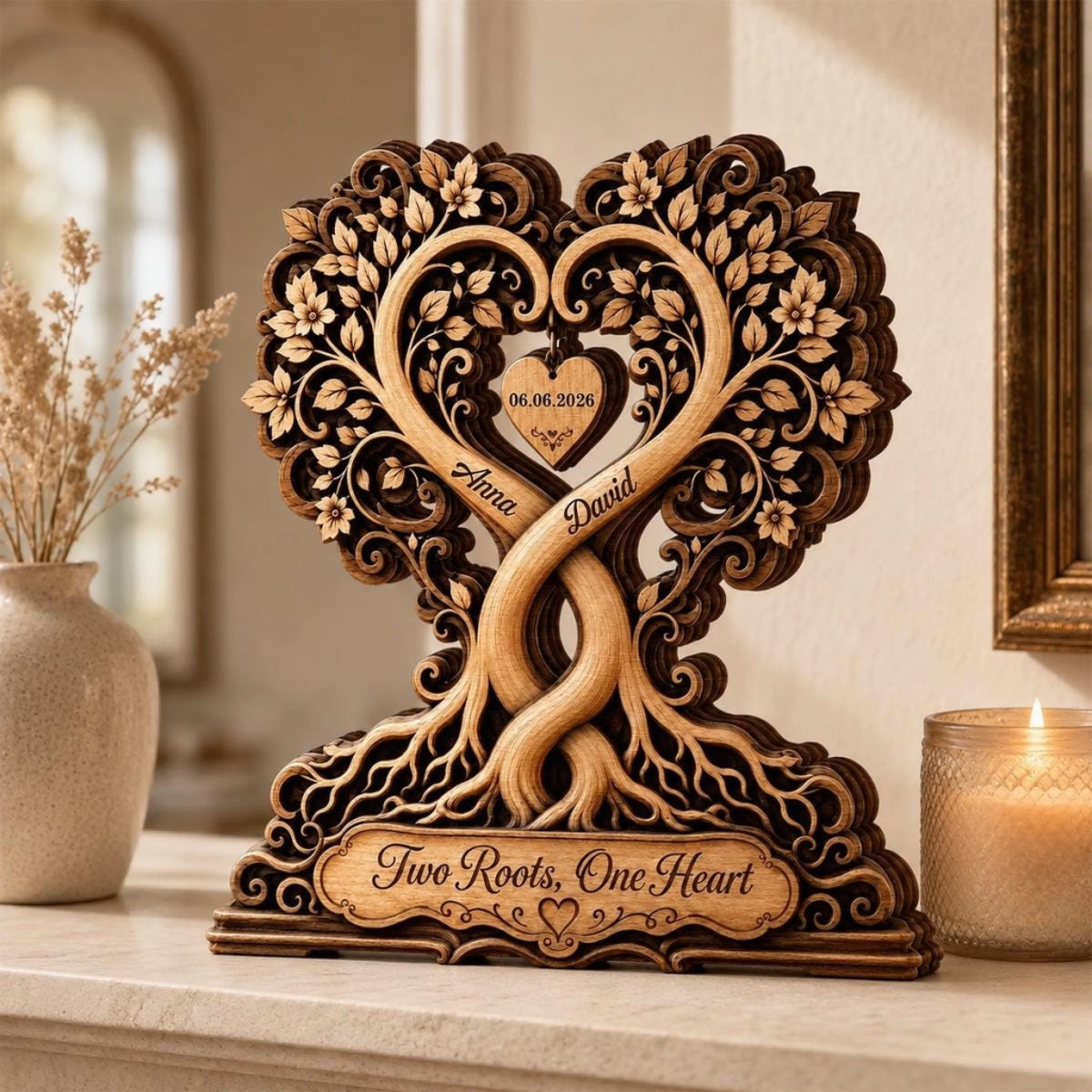 Two Roots One Heart couple gift