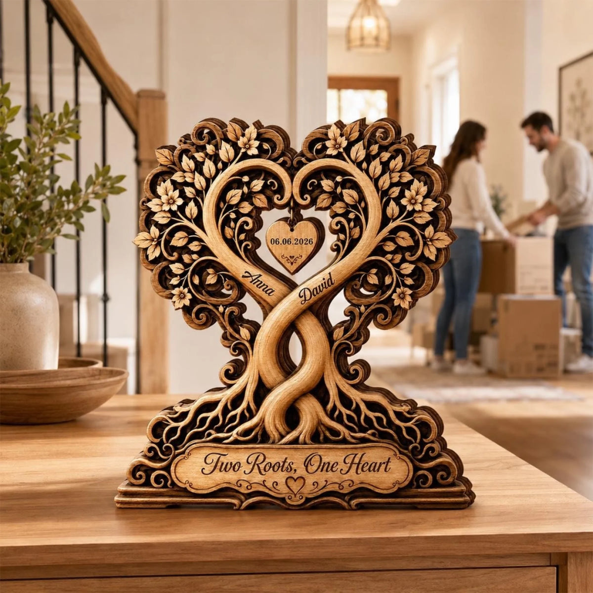 Two Roots One Heart new home gift