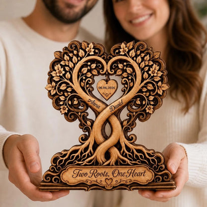 Two Roots One Heart gift for couple