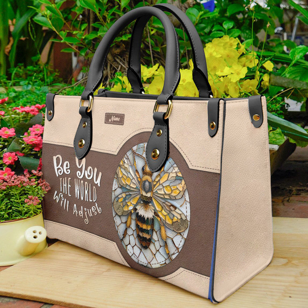 PU Leather Handbag For Women - Personalized Bee Lovers Handbag, Bee Inspirational Bag Umds2-3