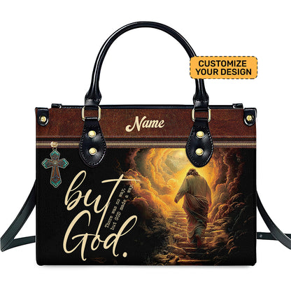 There Was No Way, But GOD Made A Way - Personalized Leather Handbag