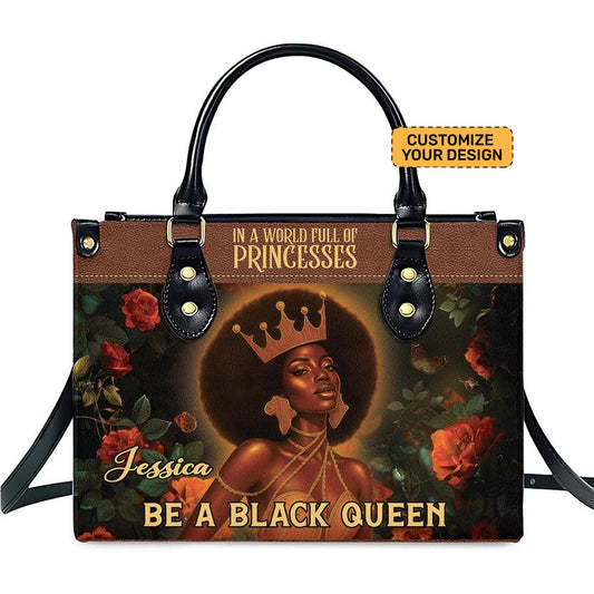 Be A Black Queen Leather Handbag- Personalized PU Leather Bag For Black Girl Umu1-5