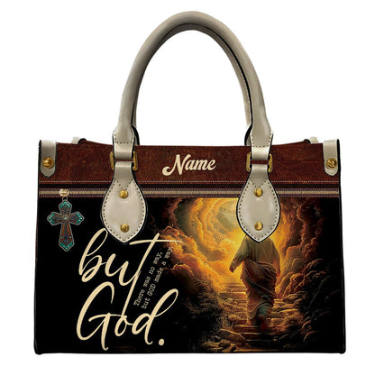 There Was No Way, But GOD Made A Way - Personalized Leather Handbag