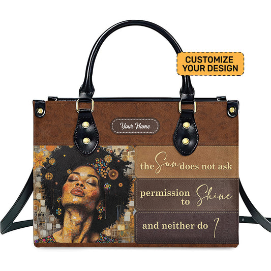 Personalized Leather Handbags For Black Women- Inspire Bag Gift For Her ID-0321-JXHB