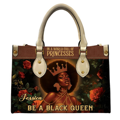 Be A Black Queen Leather Handbag- Personalized PU Leather Bag For Black Girl Umu1-5
